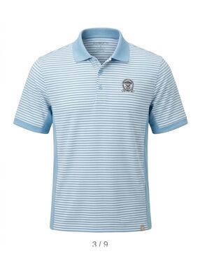 Ashworth Striped Golf Polo Shirt